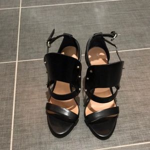 LAMB 37.5 sandals black leather